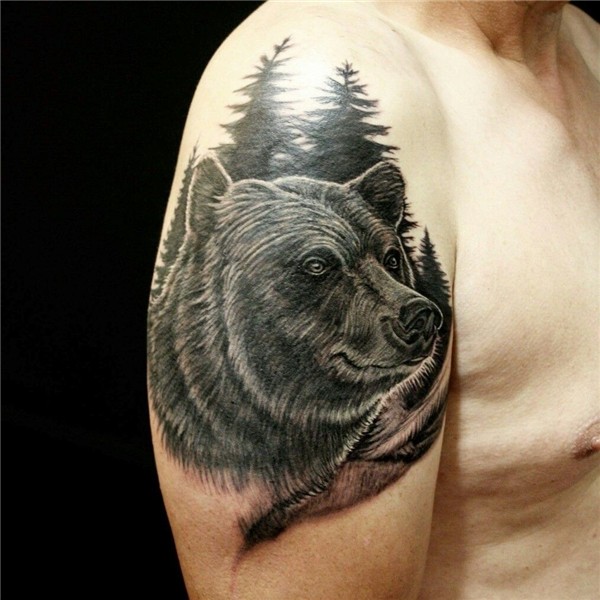 Bear cover tattoo Bear tattoo designs, Bear tattoos, Tattoos