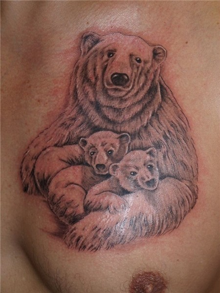 Bear with cubs Bear tattoo designs, Momma bear tattoo, Cubs