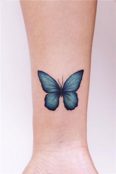 Beautiful And Meaningful Butterfly Tattoo Guide Blue butterf