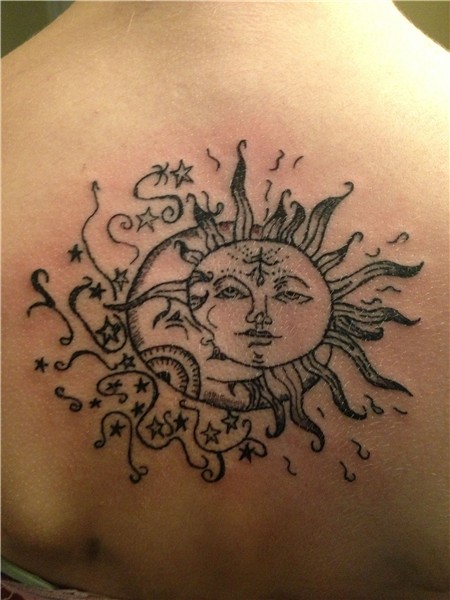 Beautiful Moon Tattoos Ideas Sun tattoos, Moon tattoo design