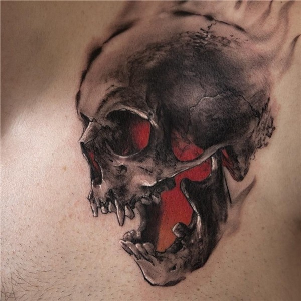 Beautiful skull tattoo! Tattoo artists, Skull tattoo design,