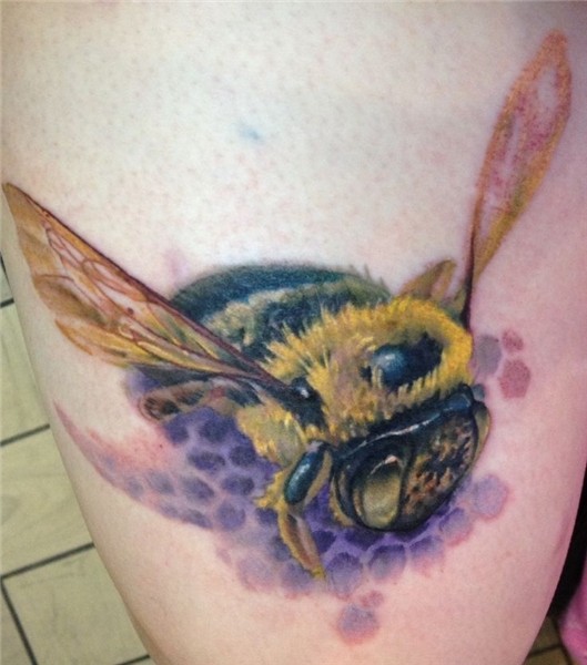 Bee Tattoos - 15 Cool Bee Tattoo Designs! Bee tattoo, Tattoo