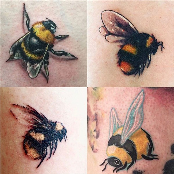 Bee, behind my ear/on neck Beautiful tattoos, Bee tattoo, Bu