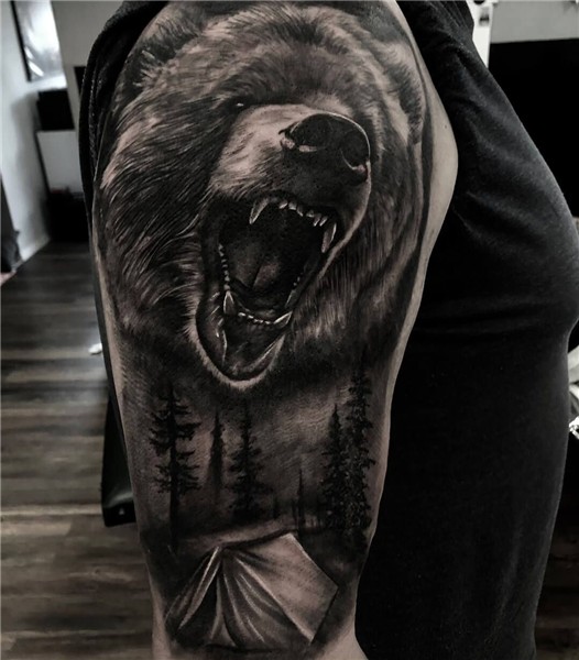 Best 12 12+ Best Grizzly Bear Tattoo Designs and Ideas PetPr