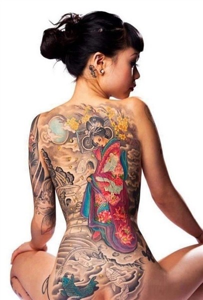 Best 12 The art on this full body tattoo - 9GAG - SkillOfKin