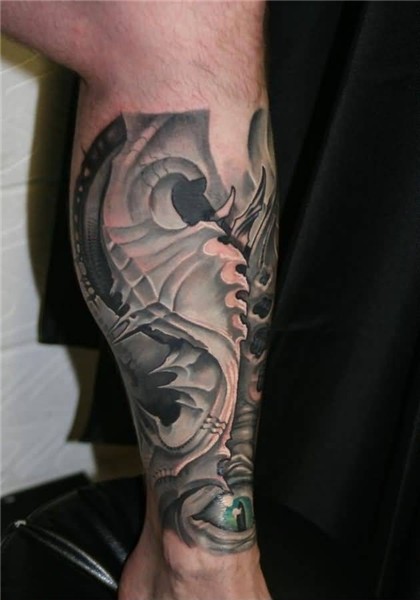 Biomechanical Leg Tattoos - Images, Pictures -Tattoos Hunter