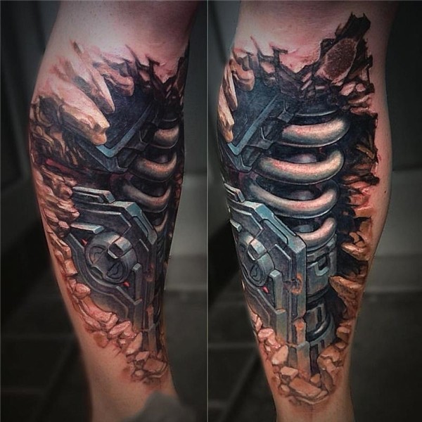 Biomechanical tattoos: 60 best photos and sketches