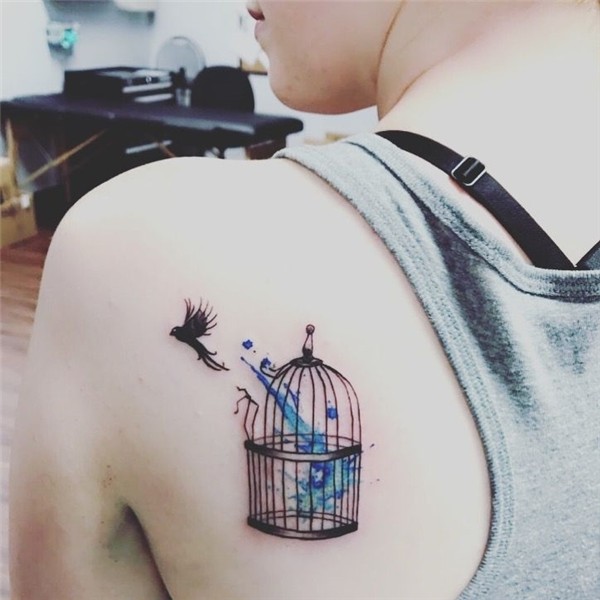 Birdcage tattoo #freedom #childsexualabuse #metropolistattoo