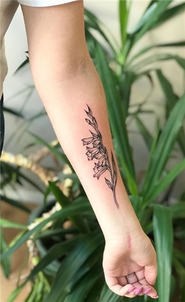 Black Gladiolus Tattoo - TattManiaTattMania
