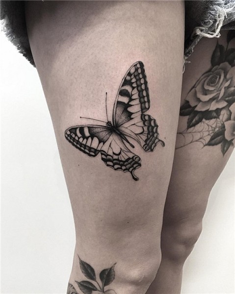 Black Ink Butterfly Tattoos * Arm Tattoo Sites