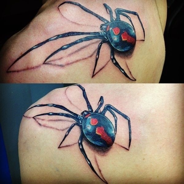 Black Widow Spider Tattoo Design Ideas // January, 2021 Tato