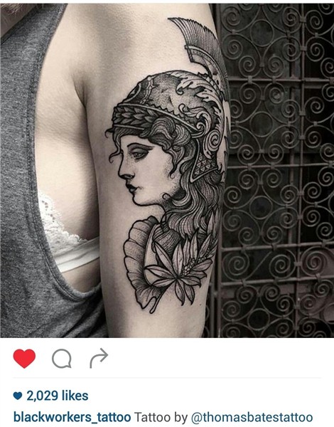 Black and gray tattoo by @thomasbatestattoo Greek tattoos, A