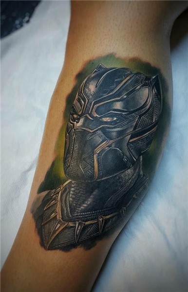 Black panther tattoo by Emil Limited Availability at newtest