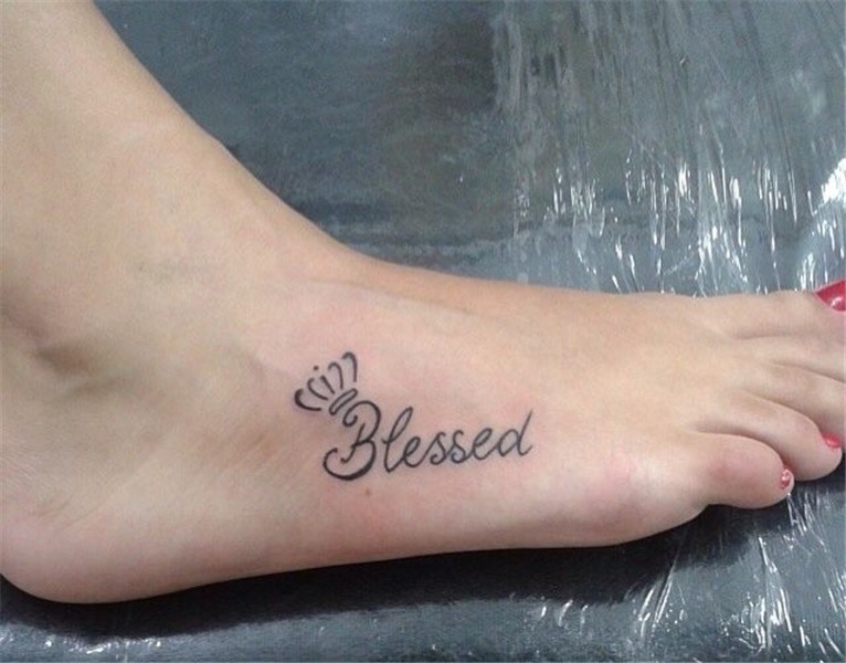 Blessed tatto Finger tattoos, Tiny tattoos, Foot tattoos