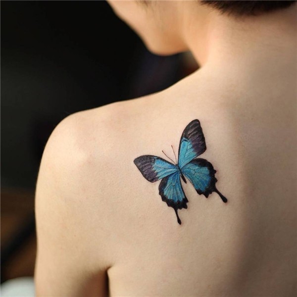 Blue Butterfly Tattoo * Arm Tattoo Sites