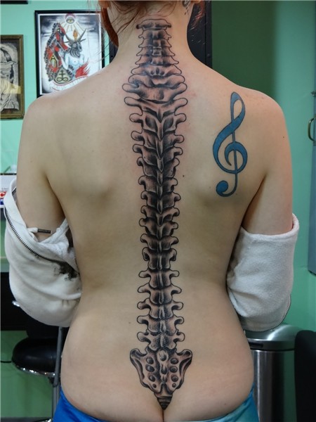 Bold and Cheeky Spine Tattoo Designs - Ohh My My