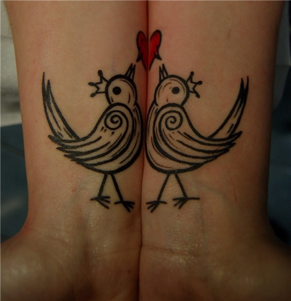 Bourke Birds Couple Tattoo On Wrist