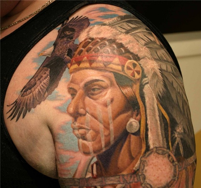Brett Native American Tattoo Biagio This Design Was Create.