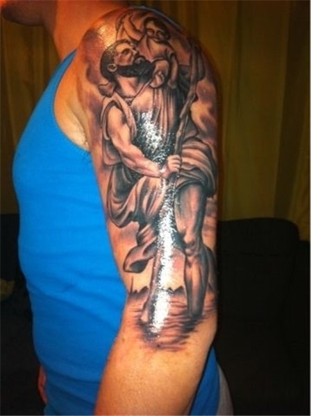 Brilliant St Christopher Tattoo - Parryz.com