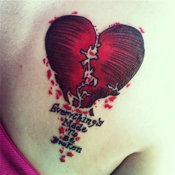 Broken Heart Tattoo Broken heart tattoo, Heart tattoo, Tatto