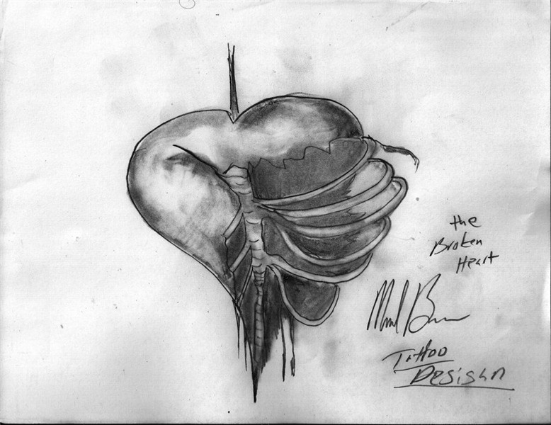 Broken Heart Tattoo Drawings WORLD FAMOUS INSF