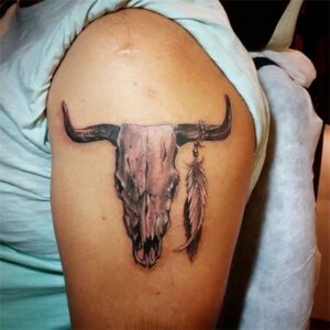 Bull Skull Tattoo
