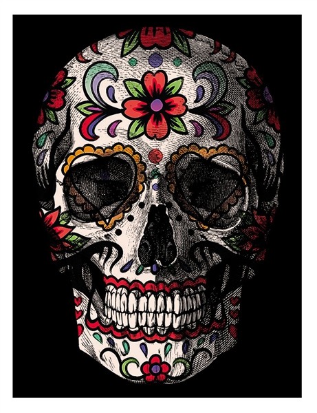 Calavera mexicana Sugar skull art drawing, Skull art drawing