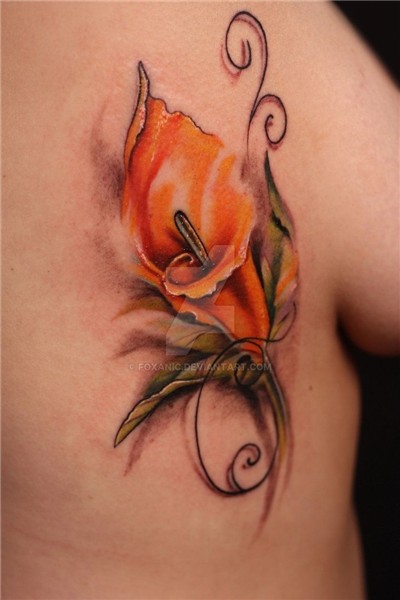 Calla Lily by foxanic Calla lily tattoos, Lily flower tattoo