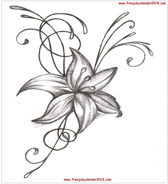 Cancer July Birth Flower Tattoo - tattoo design