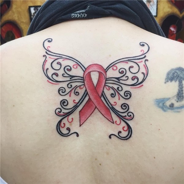 Cancer Ribbon Butterfly Tattoo Designs * Arm Tattoo Sites