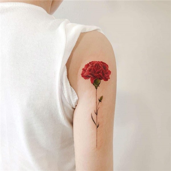 Carnation tattoo - Tattoo Designs for Women
