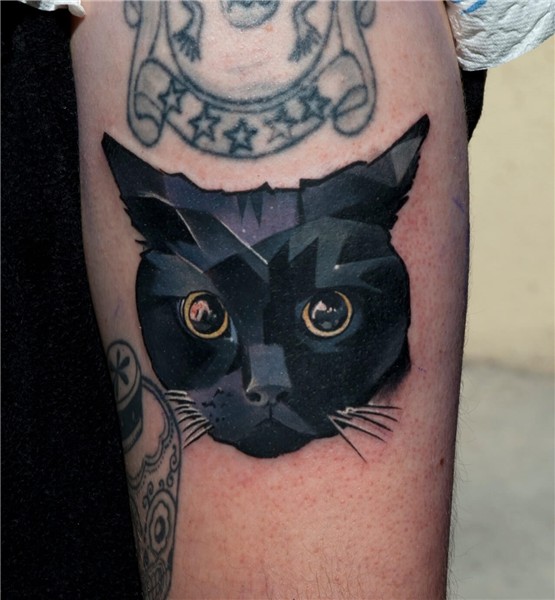 Cat Geometric Tattoo Images - The Style Inspiration
