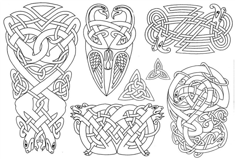 Celtic art, Celtic coloring, Norse tattoo