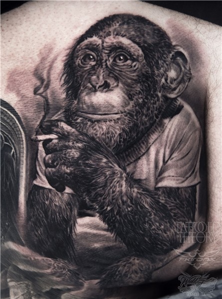 Cheeky Monkey Monkey tattoos, Animal tattoos, Photo realism