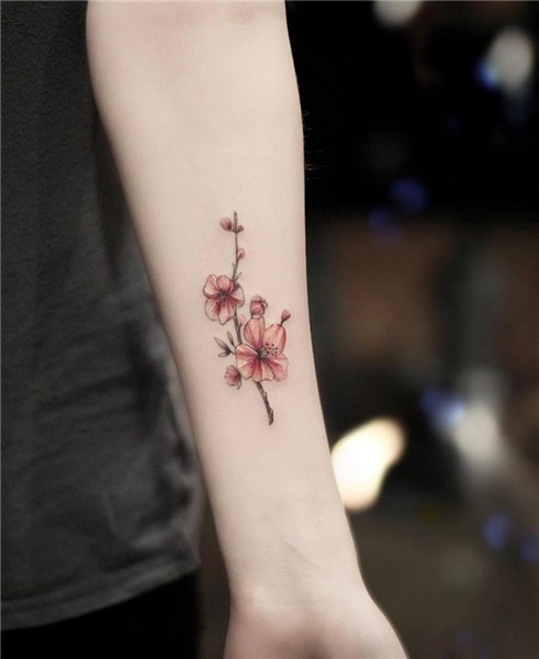 Cherry blossoms tattoo by Alex - Tattoogrid.net