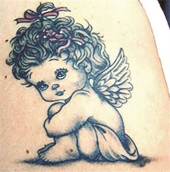 Cherub tattoo, Baby angel tattoo, Baby tattoo designs