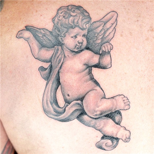 Cherub tattoo by Picasso Dular of House of Monkey Tattoo Che