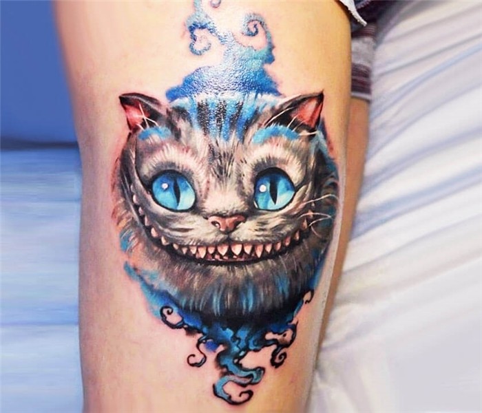 Cheshire Cat tattoo by Alex Noir Photo 26317