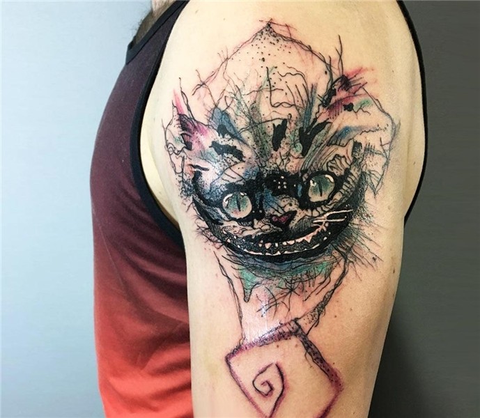 Cheshire Cat tattoo by Darek Tattoo Photo 22229
