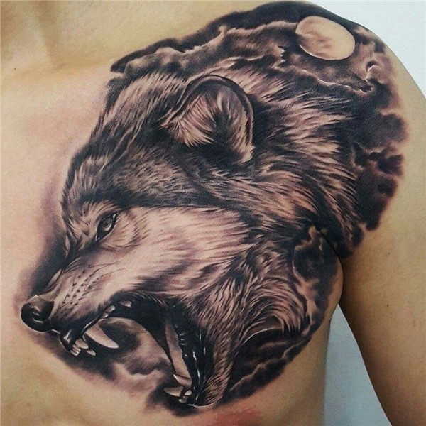 Chest Wolf Tattoo * Arm Tattoo Sites