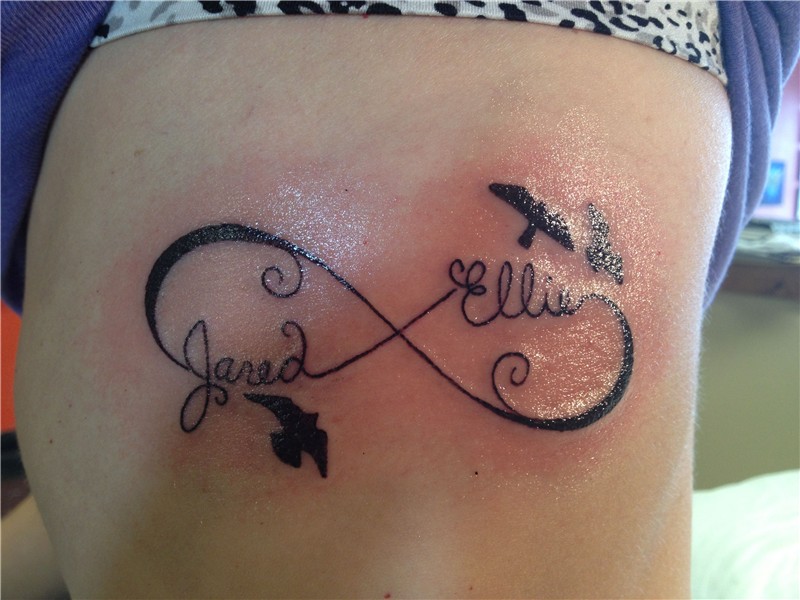 Children's names in an infinity symbol Infinity tattoos, Tat