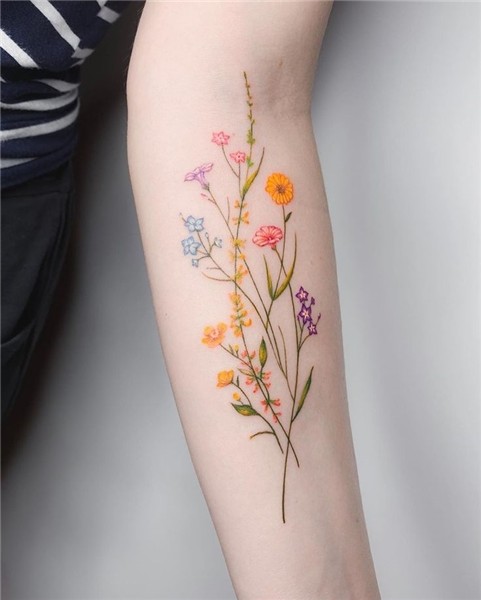 Chinese Ink Artist Designs Impressive Floral Tattoos Beautif