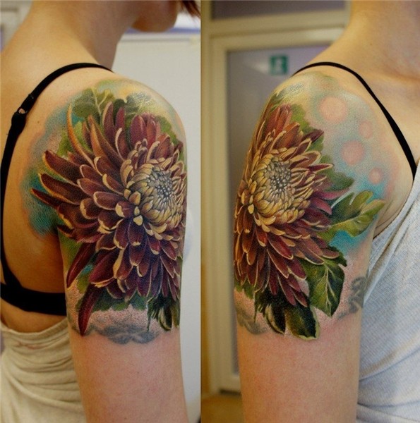 Chrisantemum by grimmy3d on deviantART Chrysanthemum tattoo,