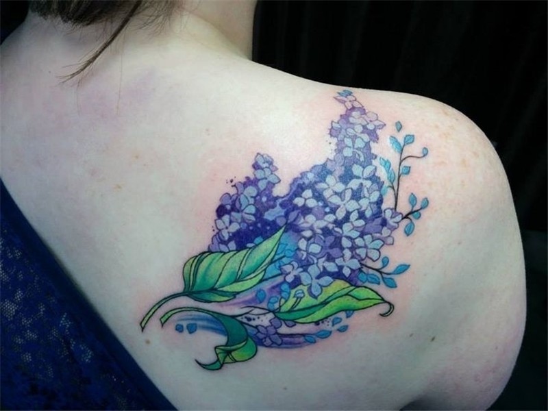 Chronic Ink Tattoo - Toronto Tattoo Watercolor lilacs tattoo