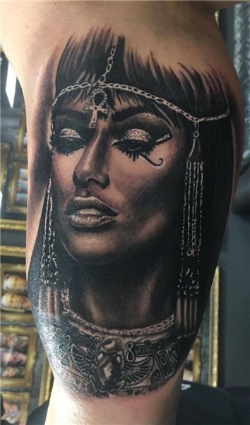 Cleopatra tattoo by Tibor! Limited availability at Revival T