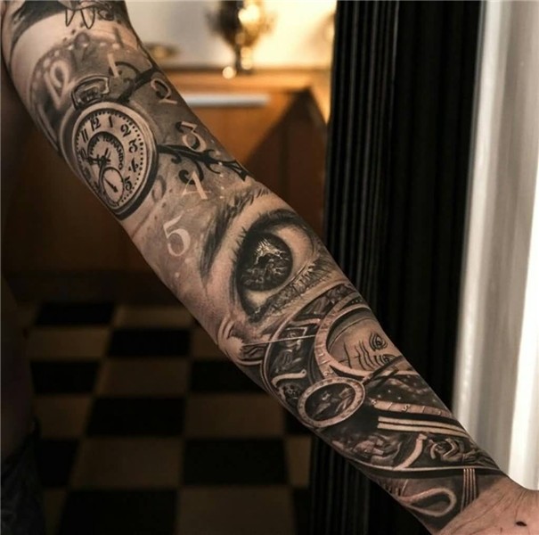 Clock Arm Tattoo Designs * Arm Tattoo Sites