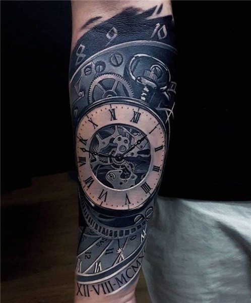 Clock Tattoo - Tattoo Insider Pocket watch tattoos, Clock ta