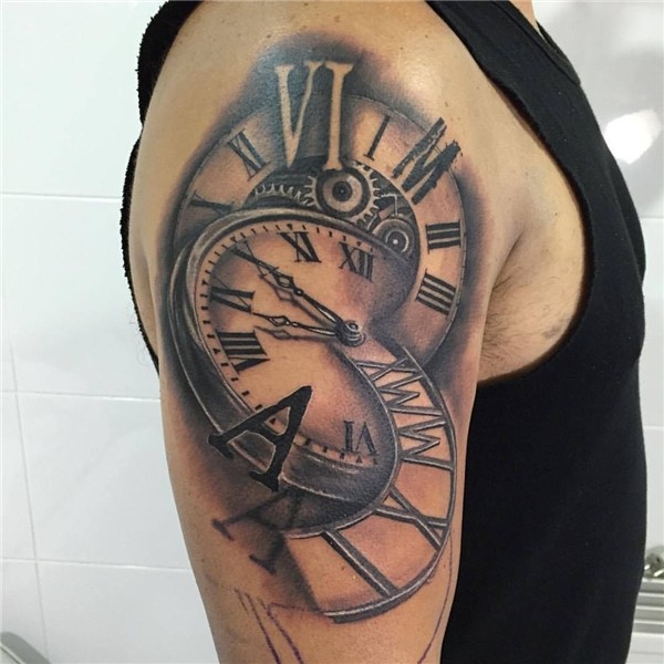 Clock tattoo by Antonio at Holy Grail Tattoo Studio #TheTatt