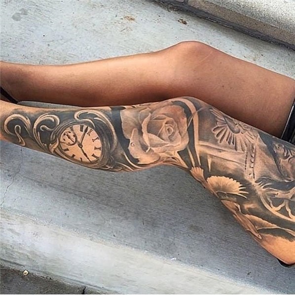 Clock tattoo: meaning, 50 photos and the best sketches