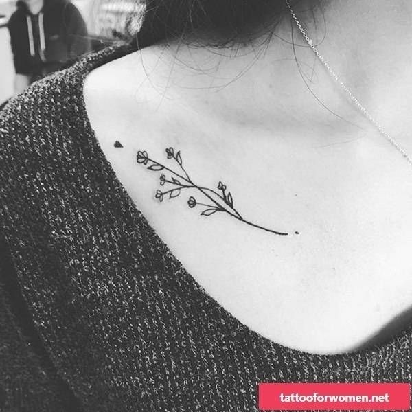 Collarbone Tattoos You Can Opt For #tattoo #tattooforwomen #